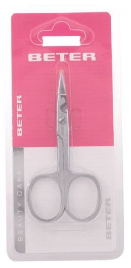 Chromeplated manicure scissors, straight tip