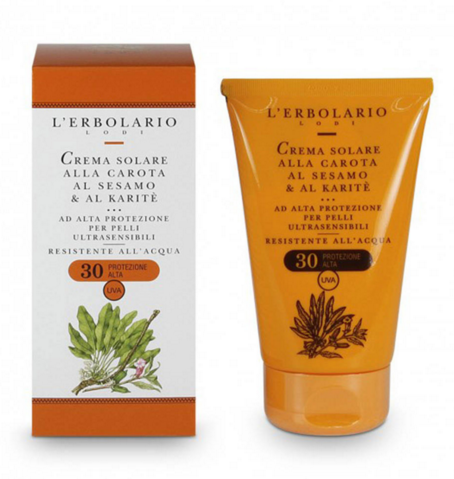 L'Erbolario Sun Cream with Carrot and Karite SPF 30