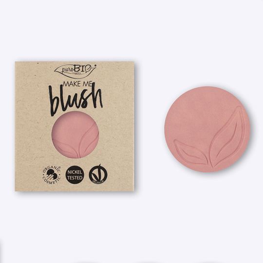 Compact Blush Eco Pink Satin with golden reflections 01 Refill