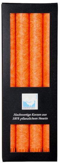 Cylindrical candles for candleholder Orange