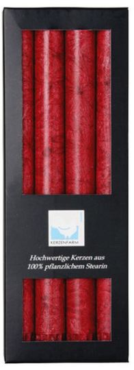 Red cylindrical candles for candleholder