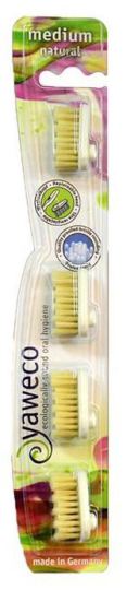 Replacement Brush Nature Medium 4 Units Replacement Brush Nature Medium 4 Units