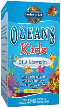 Oceans Kids Dha Chewables Omega3 berry lime 120 chewable softgels