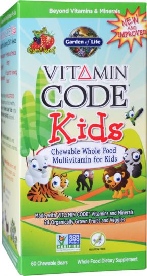 Vitamin Code Kids Chewable Whole Food Multivitamin For Kids 60 Units