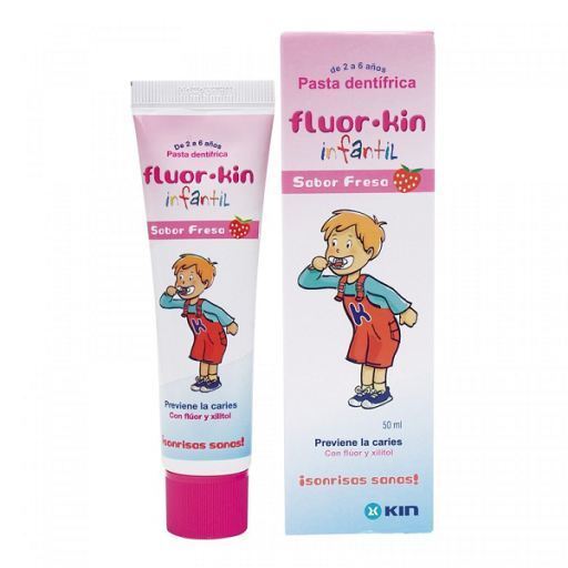 Fluor Kin Child Strawberry Pasta 50Ml Fluor Kin Child Strawberry Pasta 50Ml