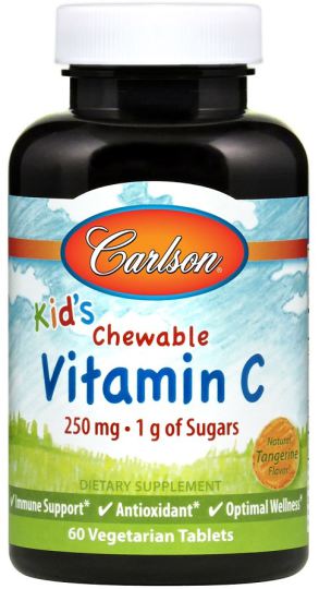 Vitamin C for Children 250 mg 60 Chewable vegetable Tablets