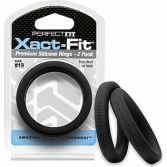 Xact Fit Pack of 2 Silicone Rings 18.3 cm Black