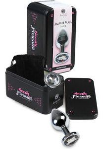 Medium Metal Anal Plug + Bag