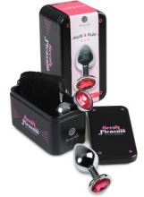 Medium Metal Anal Plug + Bag