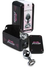 Medium Metal Anal Plug + Bag