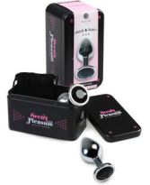 Medium Metal Anal Plug + Bag